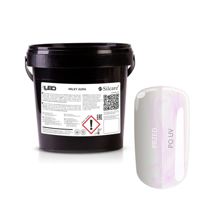 Gel per unghie Silcare High Light LED Milky Aura 1000 g