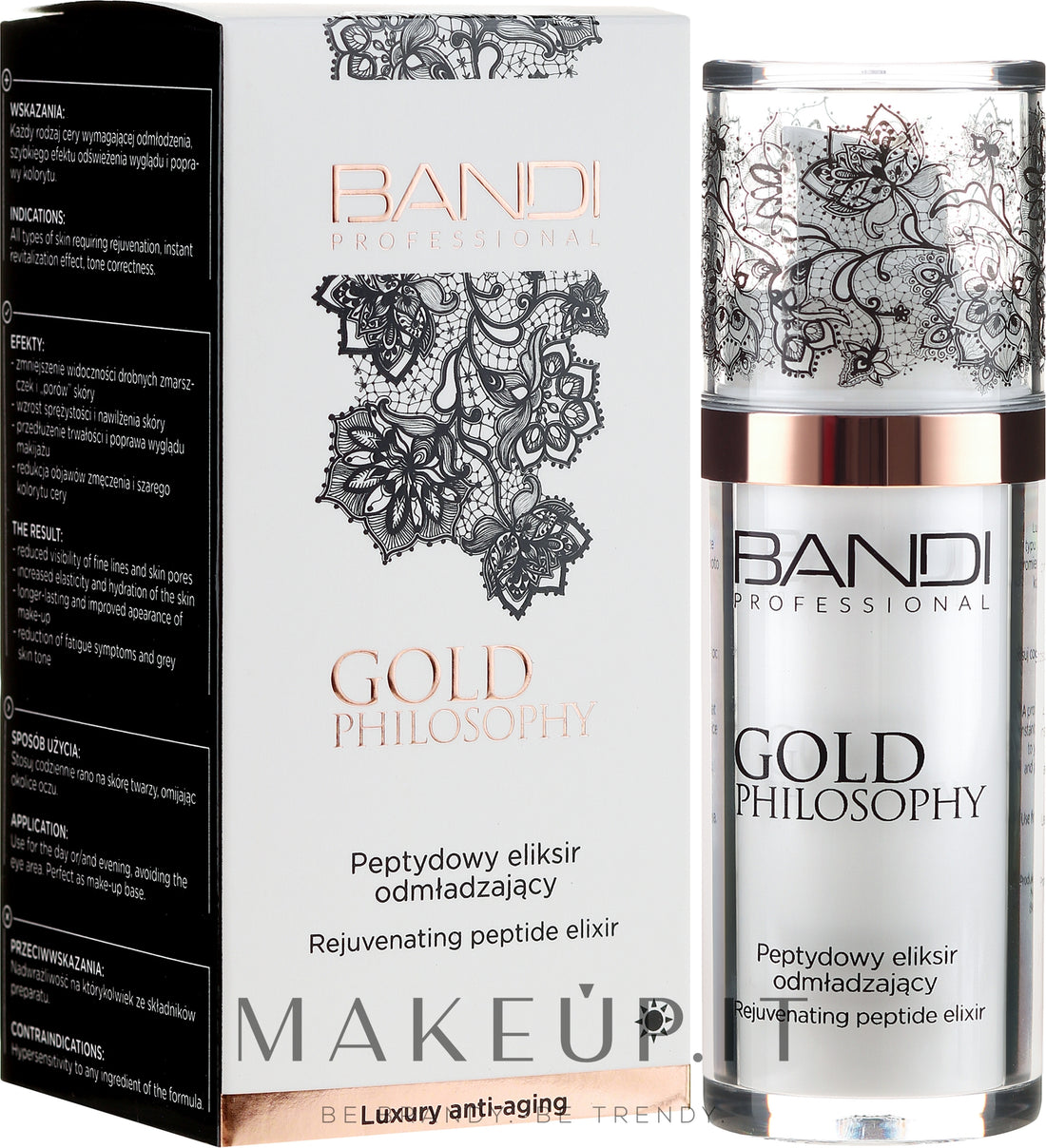 Elisir anti-età con peptidi Bandi Professional Gold Philosophy Rejuvenating Peptide Elixir 30 ml