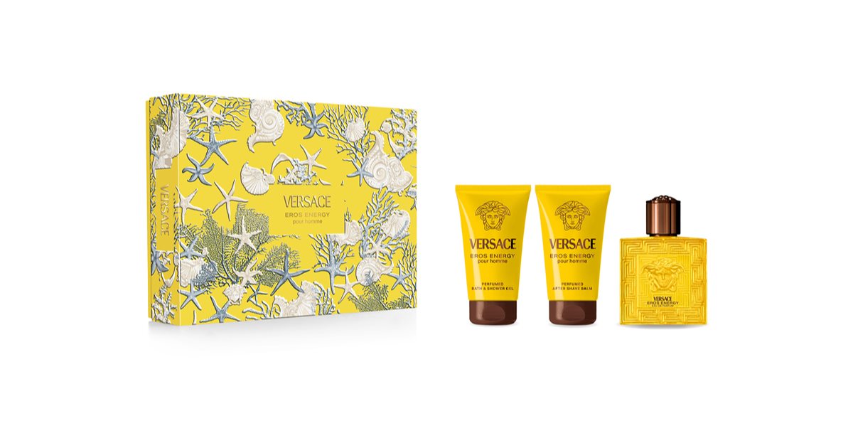 Versace Eros Energy: Set Regalo Uomo Eau de Parfum 50ml + Cosmetici