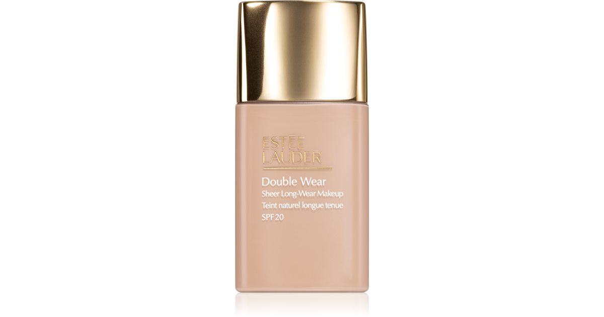 Estée Lauder Double Wear Langanhaltendes transparentes Make-up LSF 20, leicht mattierende Grundierung LSF 20, Farbe 5W2 Rich Caramel, 30 ml