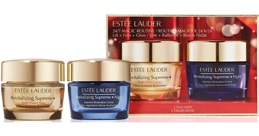 Estée Lauder Holiday Black Friday -setit Supreme+ Mix 2 kpl lahjarasia (päivä ja yö) 1 kpl