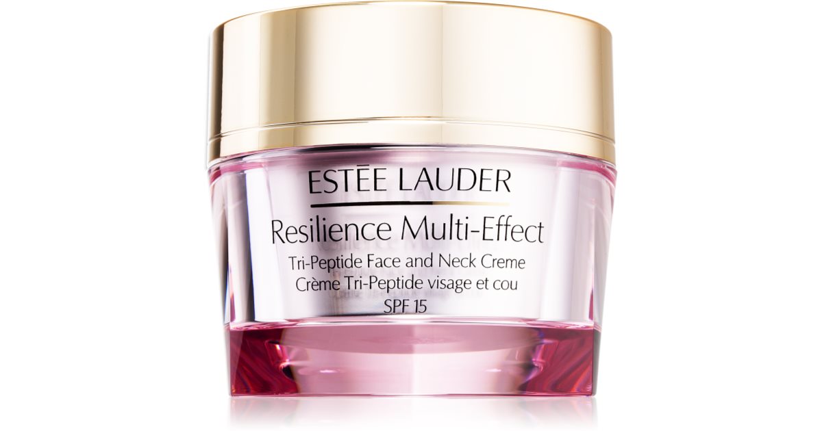 Estée Lauder Resilience Multi-Effect Tri-Peptide Face and Neck Cream FPS 15 nutritivo intenso para peles normais e mistas FPS 15 50 ml