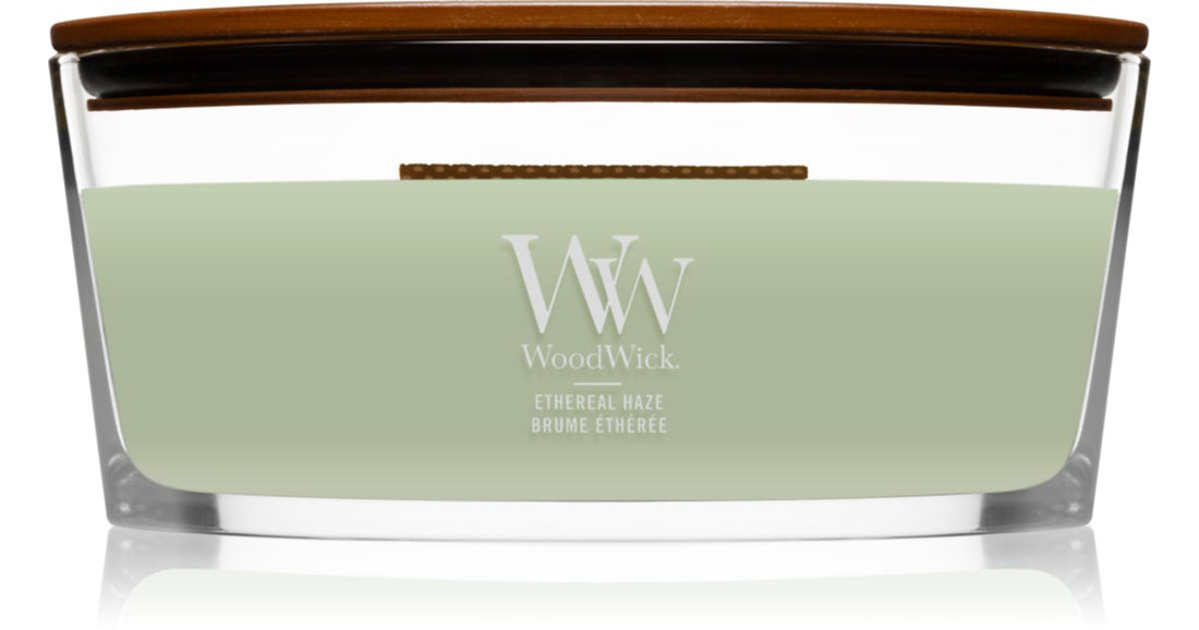 Woodwick Ethereal Haze candela profumata con stoppino in legno (hearthwick) 453,6 g
