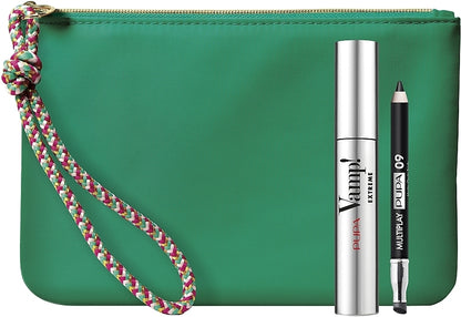 Pupa Vamp! Extreme &amp; Mini Multiplay (mascara/12ml + pencil/0,8g + bag) Set