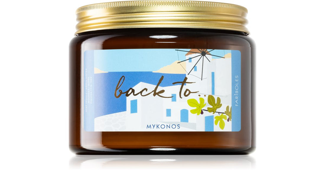 FARIBOLES Zurück zu Mykonos 400g Kerze