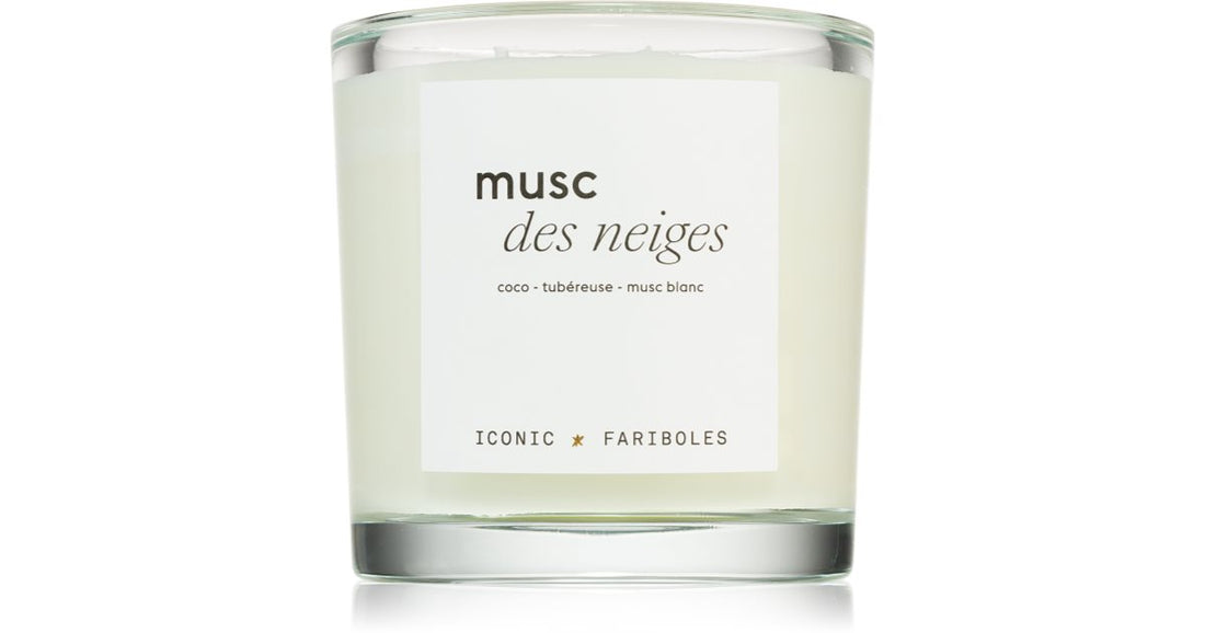 FARIBOLES Bougie Iconique Musc des Neiges 400g