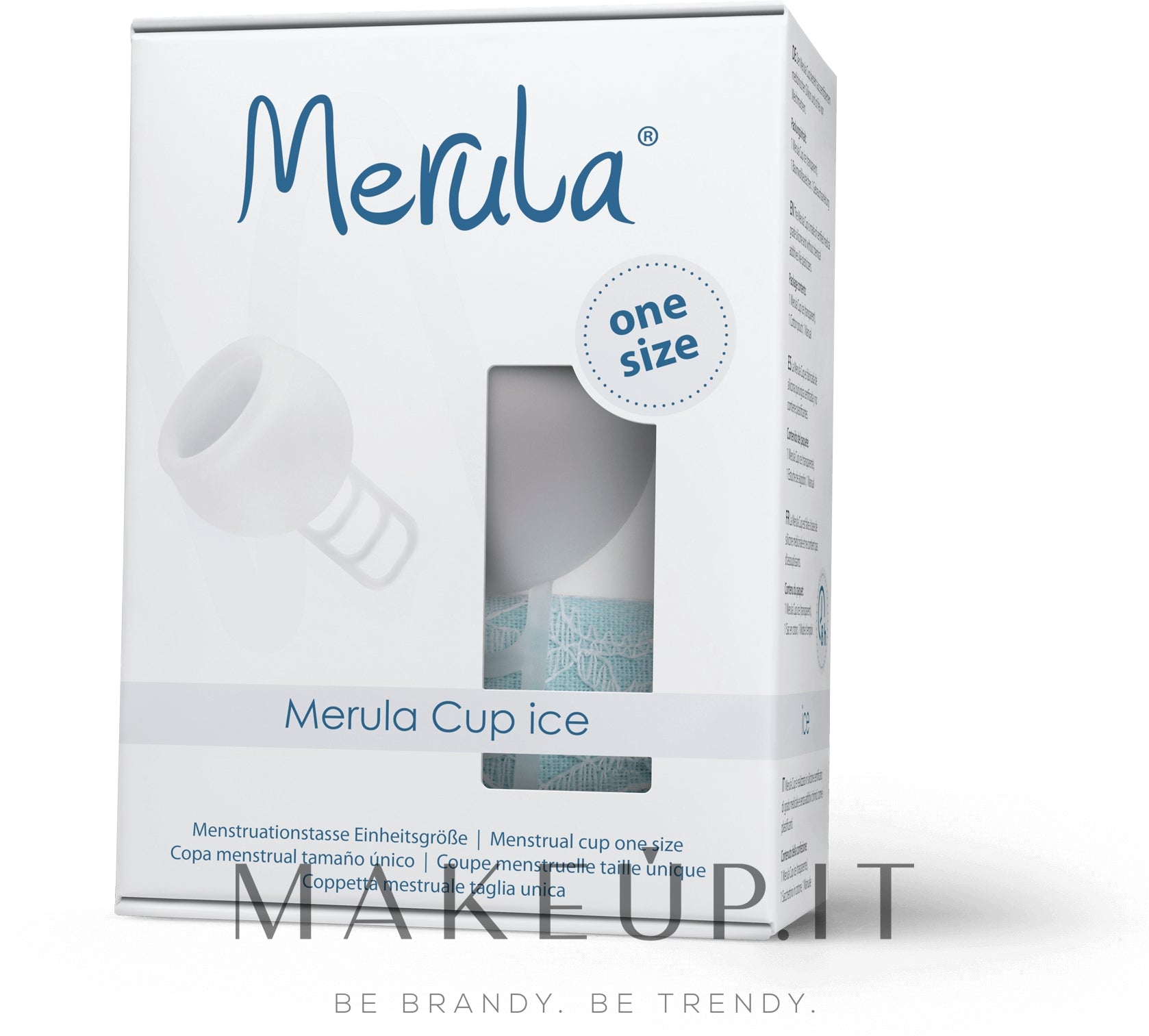 Coppetta mestruale universale, one size Merula Cup Ice