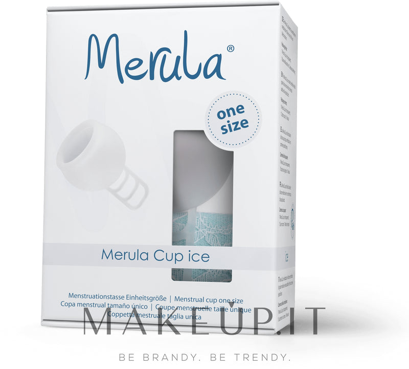 Coppetta mestruale universale, one size Merula Cup Ice