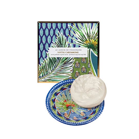 Fragonard 檀香豆蔻肥皂和肥皂架