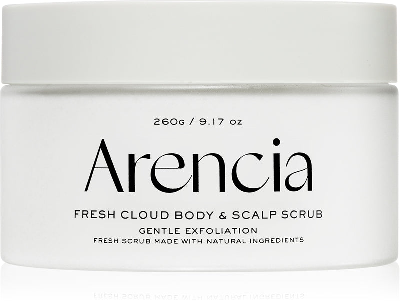 Arencia Fresh Cloud White Tea &amp; Neroli scrub delicato per corpo e capelli 260 g