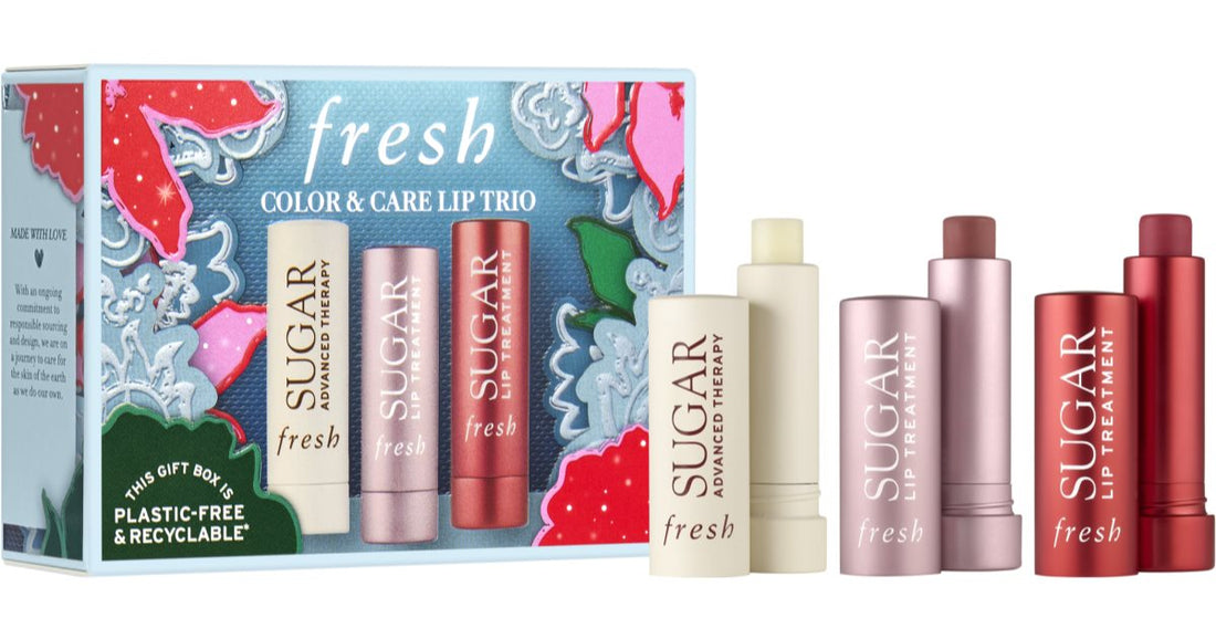 fresh Color and Care Trio -huulisarja fresh Sugar Advanced Therapy -huulihoito