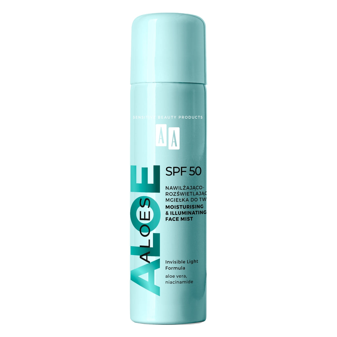 Spray solare idratante per il viso AA Aloes SPF50 Moisturizing Illuminating Face Mist 100 ml