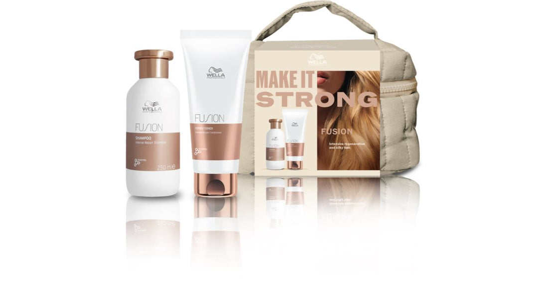 Wella Professionals Fusion Set confezione regalo per capelli tinti e danneggiati 3 pz