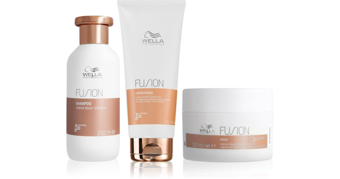 Wella Professionals Fusion Set set per capelli tinti e danneggiati 3 pz
