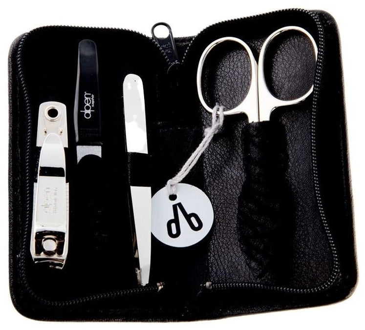 Set per manicure, 4 pezzi, 6820_black, nero Alpen