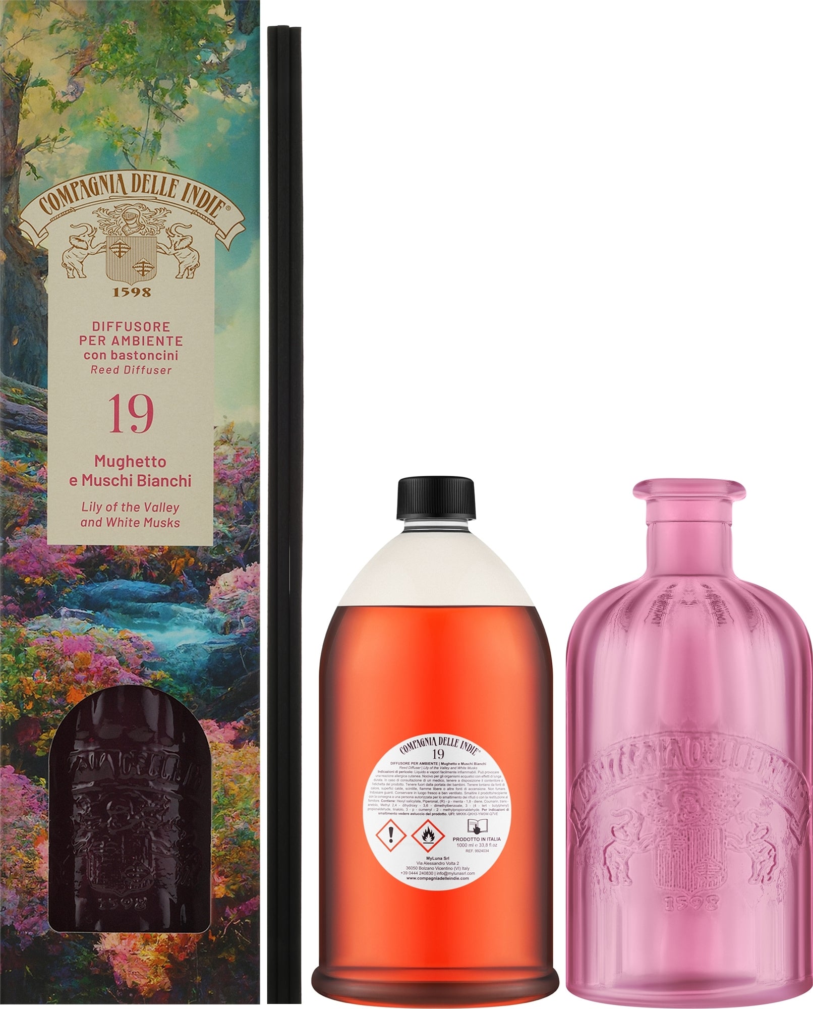 Compagnia Delle Indie 19 Mughetto E Muschi Bianchi Diffusore di aromi 1000 ml