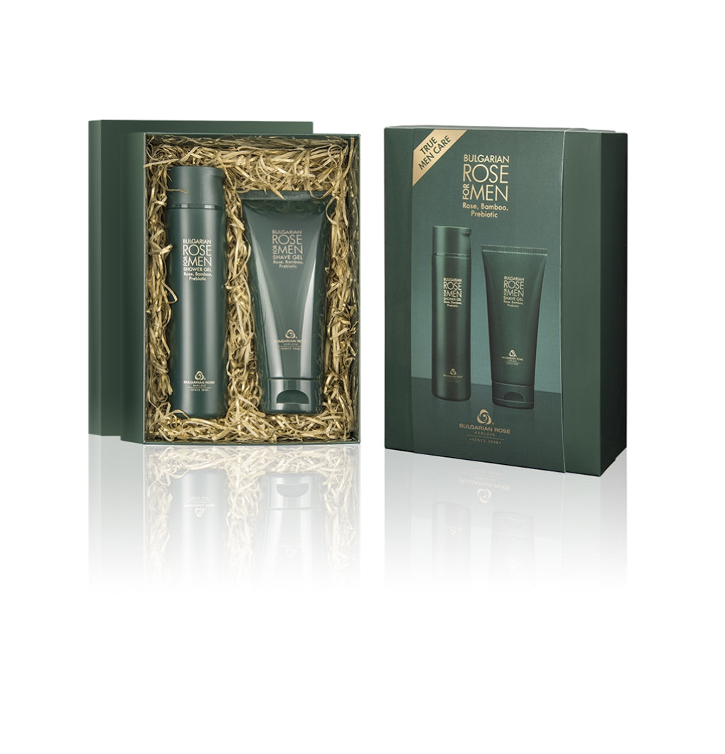 Set Bulgarian Rose da uomo (sh/gel/250ml + shave/gel/200ml)