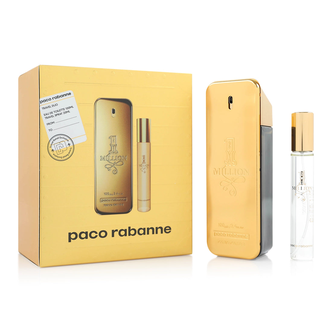 Paco Rabanne 1 milion de seturi cadou Eau De Toilette Uomo 100 ml și Eau De Toilette Uomo 20 ml