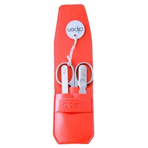 Set per manicure, 3 pezzi, 6800YLR, rosso Alpen