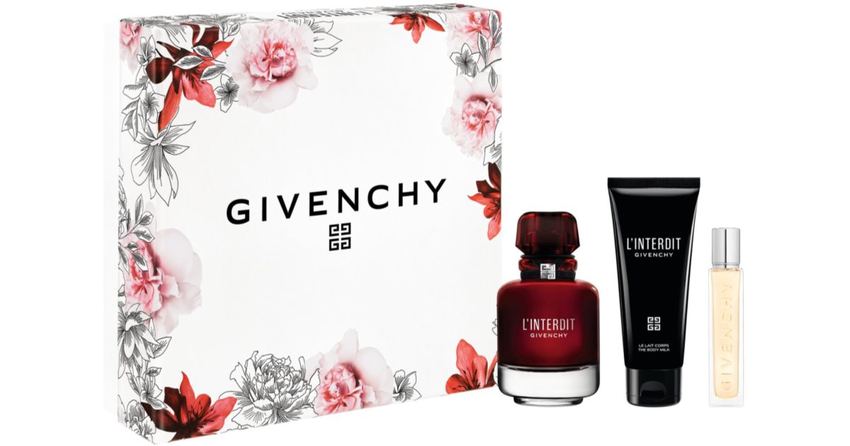 GIVENCHY ランテルディ ルージュ EDP 80ml + トラベル EDP 12.5ml + ボディ レッスン 75ml