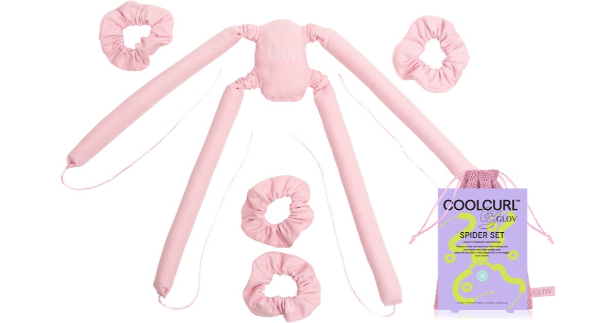 GLOV CoolCurl Spider Haaraccessoires-Set zum Formen von Locken in Pink