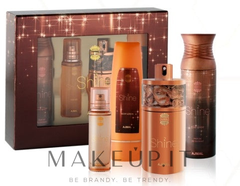 Ajmal Shine Set (edp/75ml + deo/200ml + b/lot/100ml + h/mist/30ml)