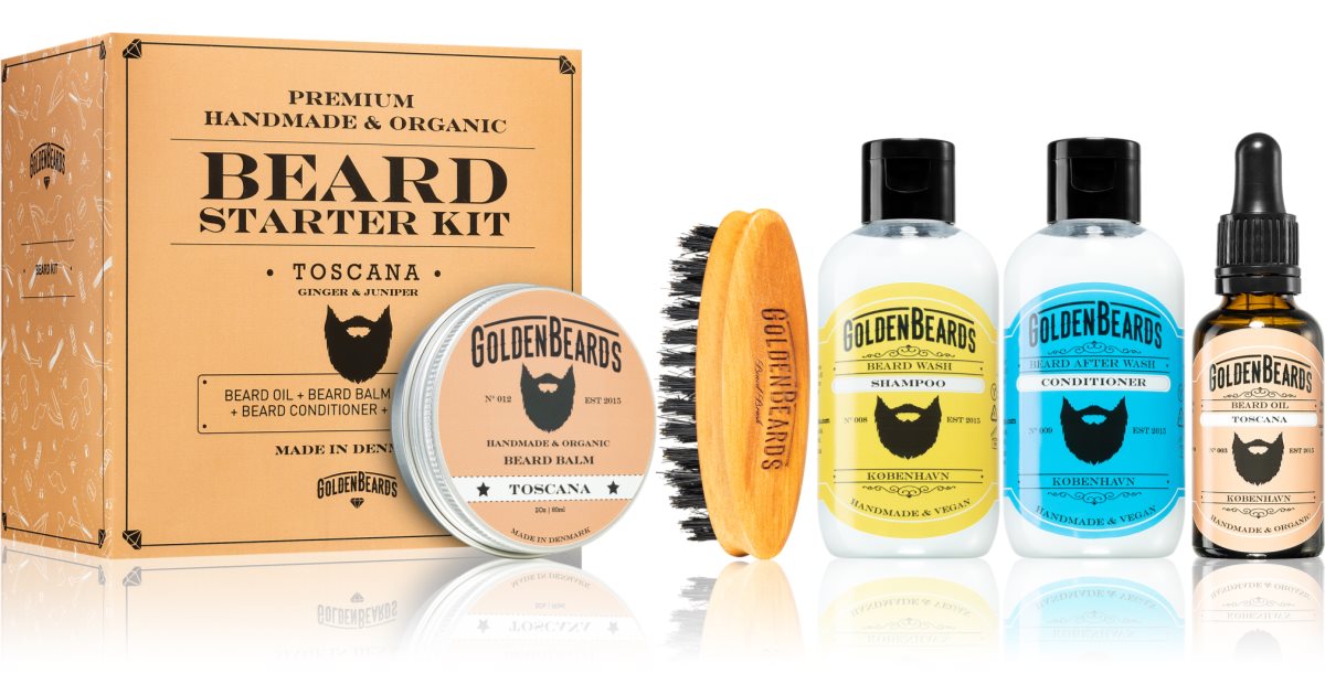 Golden Beards Κιβώτιο δώρου Starter Beard Kit Toscana (για τα γένια)