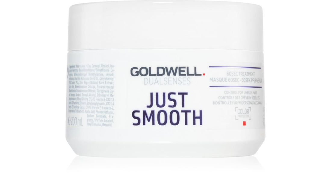 Goldwell Dualsenses Just Smooth maschera glattejern til uregerligt hår 500 ml