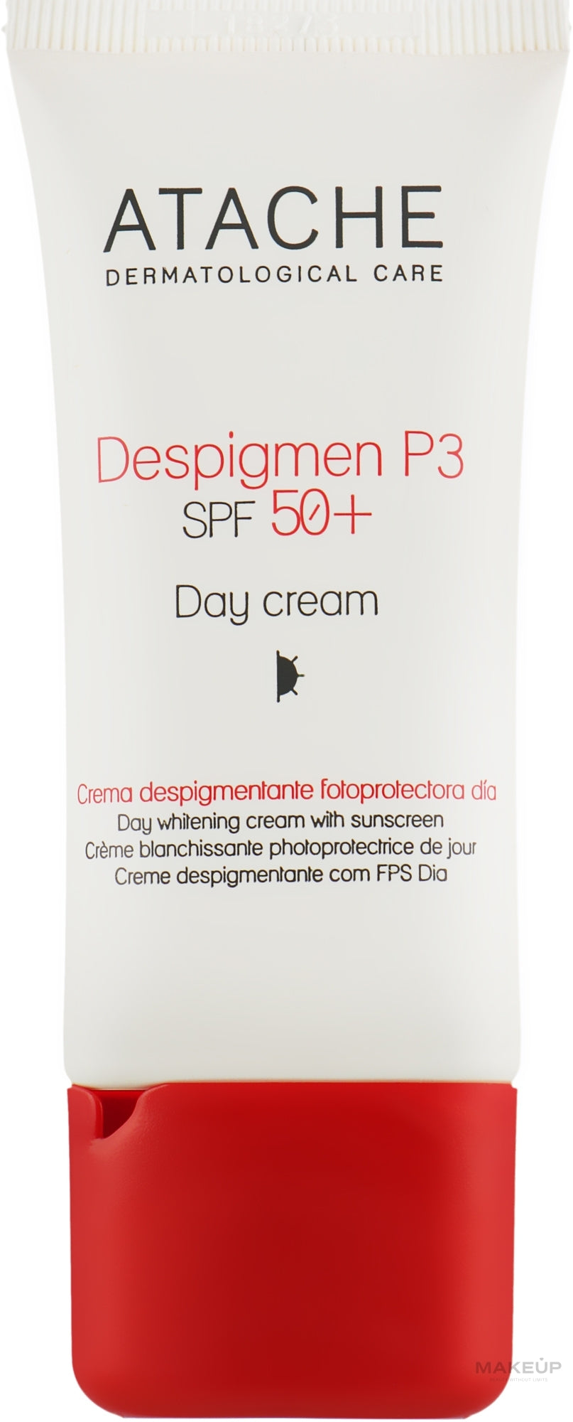 Crema da giorno con componenti attivi liposomici Atache Despigment P3 Day Cream SPF 50+ 30 ml