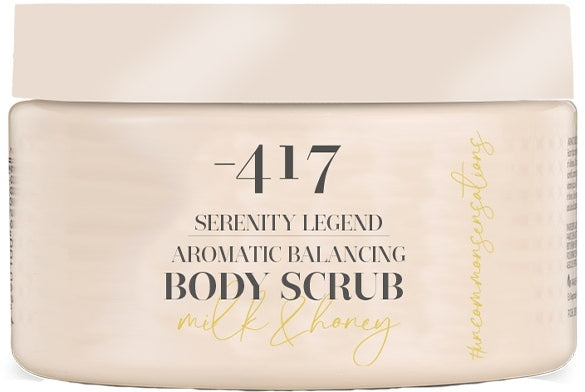 Scrub aromatico equilibrante per il corpo "Latte e miele" 417 Serenity Legend Aromatic Balancing Body Scrub 400 g