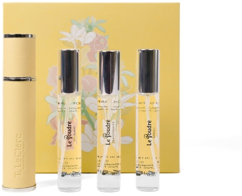 T. LeClerc Discovery Set Le Poudre Yellow Set (edp/3x10ml + custodia profumo/1pezzo)