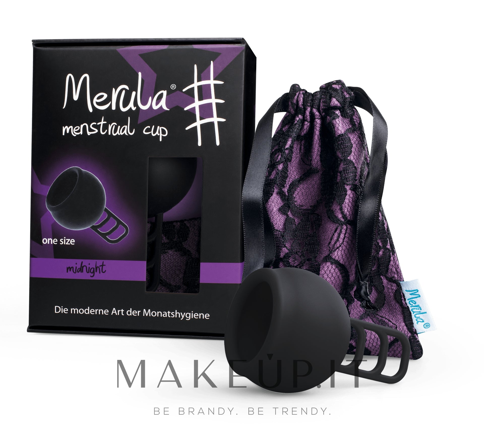 Coppetta mestruale universale, one size Merula Cup Midnight