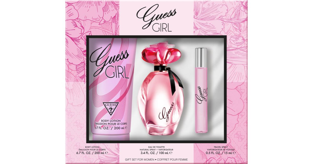 Guess Girl confezione regalo da donna edt 100 ml + latte corpo profumato 200 ml + spray da viaggio 15 ml