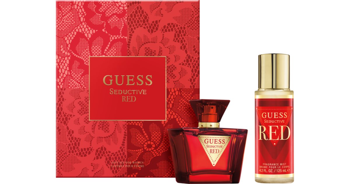 Guess Viettelevä punainen lahjapakkaus naisille Guess Seductive Red Eau de Toilette 75 ml