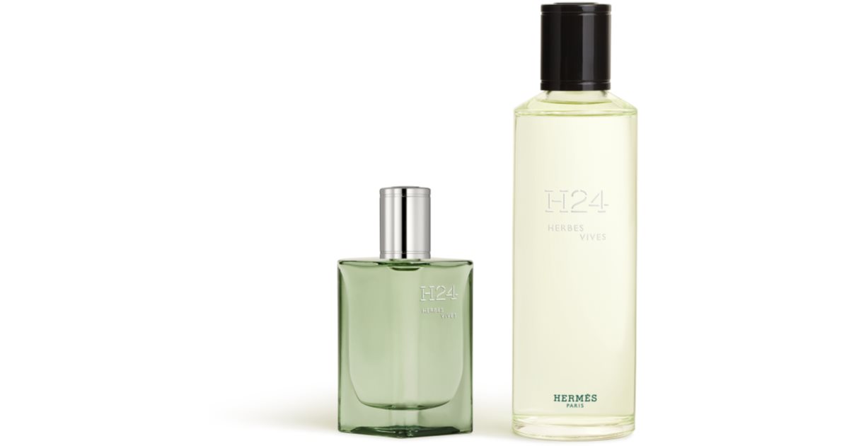 HERMÈS H24 Herbes Vives presentförpackning för män VI. Eau de Parfum 30 ml + refill 200 ml
