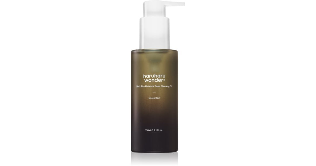 Haruharu Wonder Black Rice Moisture 150 ml reinigende, make-up verwijderende olie voor de gevoelige en intolerante huid