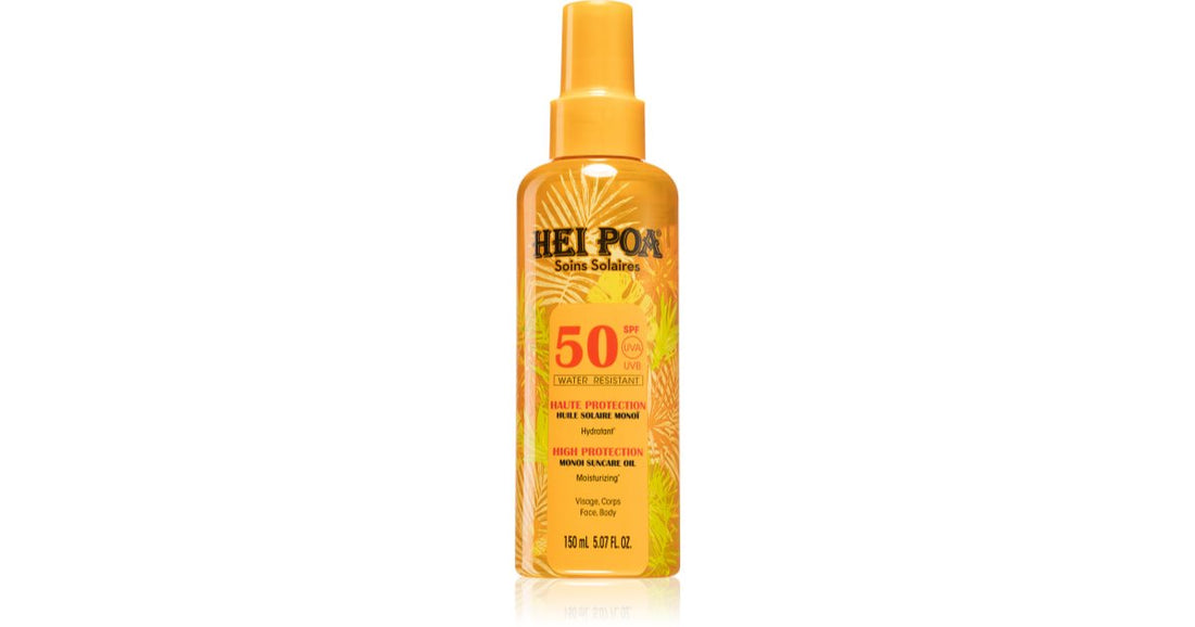 Hei Poa Monoi Suncare kuivarusketusöljy SPF 50 150 ml