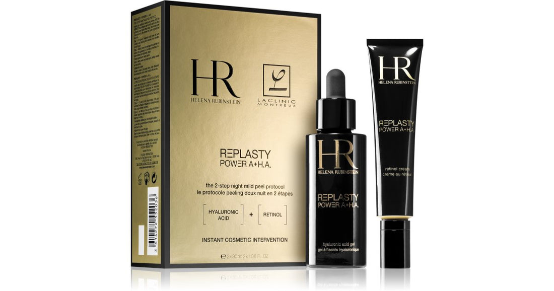 Helena Rubinstein Подарочный набор Re-Plasty Power A+HA для женщин Гель для лица Replasty Power A+HA с гиалуроновой кислотой 30 мл + Крем для лица Replasty Power A+HA с ретинолом 30 мл