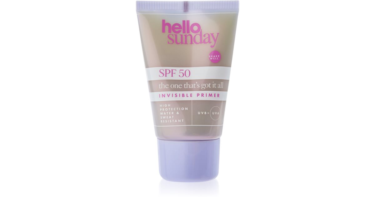 hello sunday the one that´s got it all base protettiva per il trucco SPF 50 50 ml