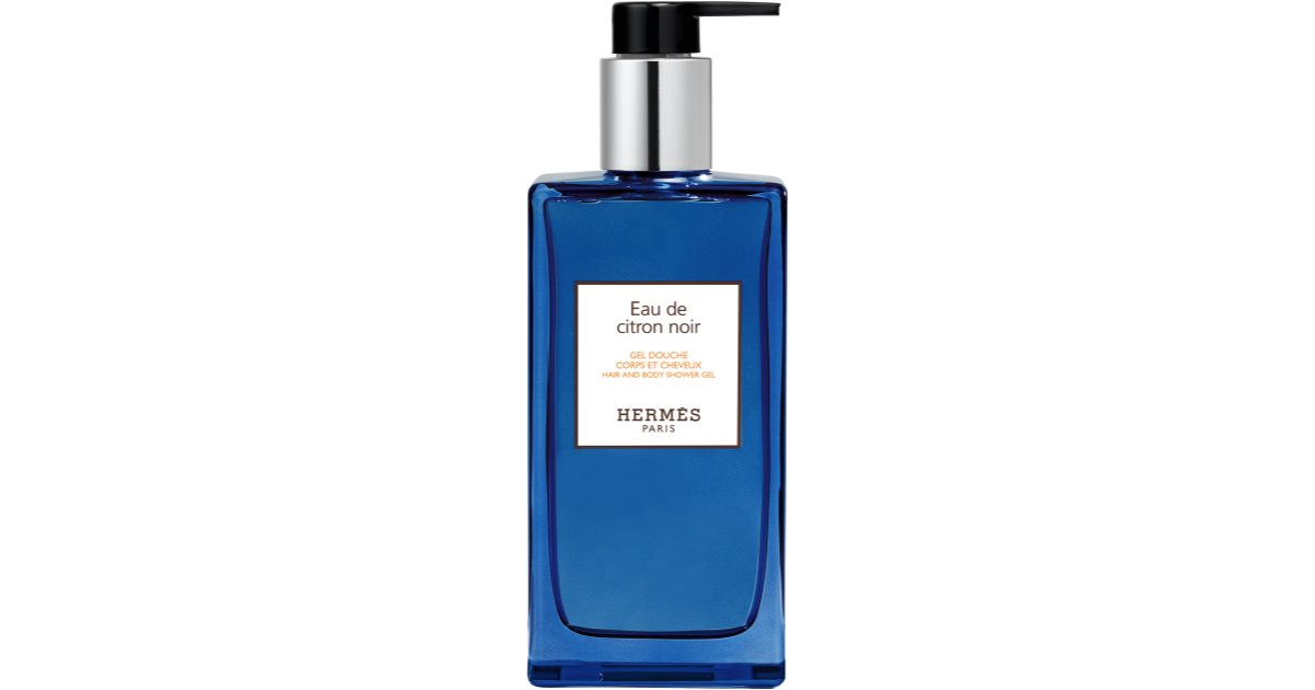 Hermès le Bain Eau de Citron Noir Noir Gel Douche pour le corps et les cheveux unisexes 200 ml