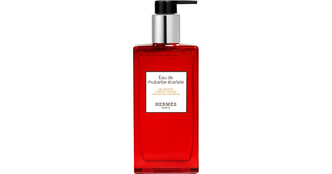 HERMÈS Le Bain Eau de ruibarbo écarlate gel de ducha para cuerpo y cabello unisex 200 ml