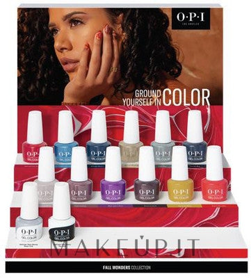 Set OPI Gel Color Fall Wonders 2022 Collection (gel/polish/12x15ml + base/coat/15ml + top/coat/15ml)