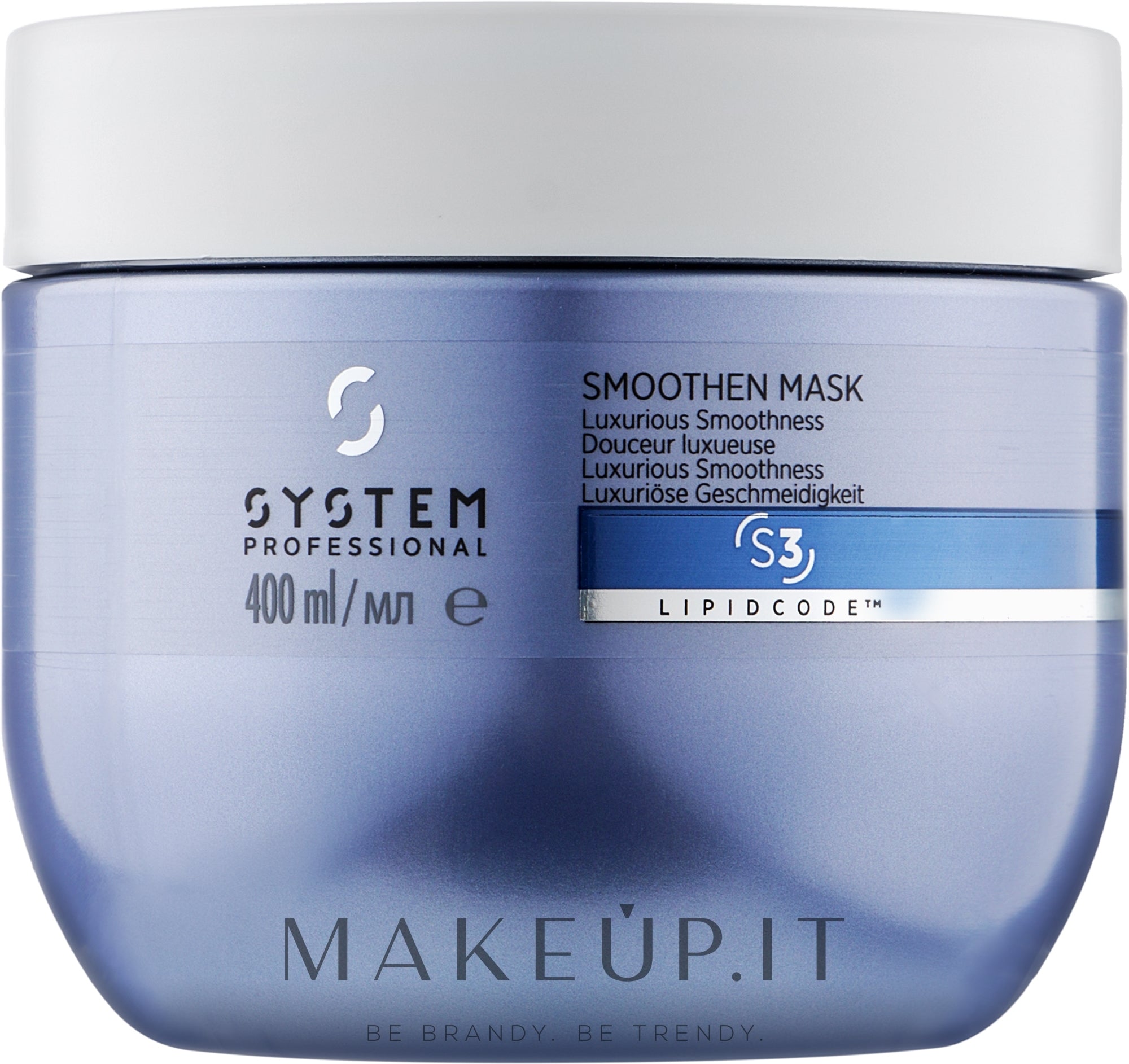 Maschera-trattamento per capelli ingestibili System Professional Lipidcode Smoothen Mask S3 400 ml