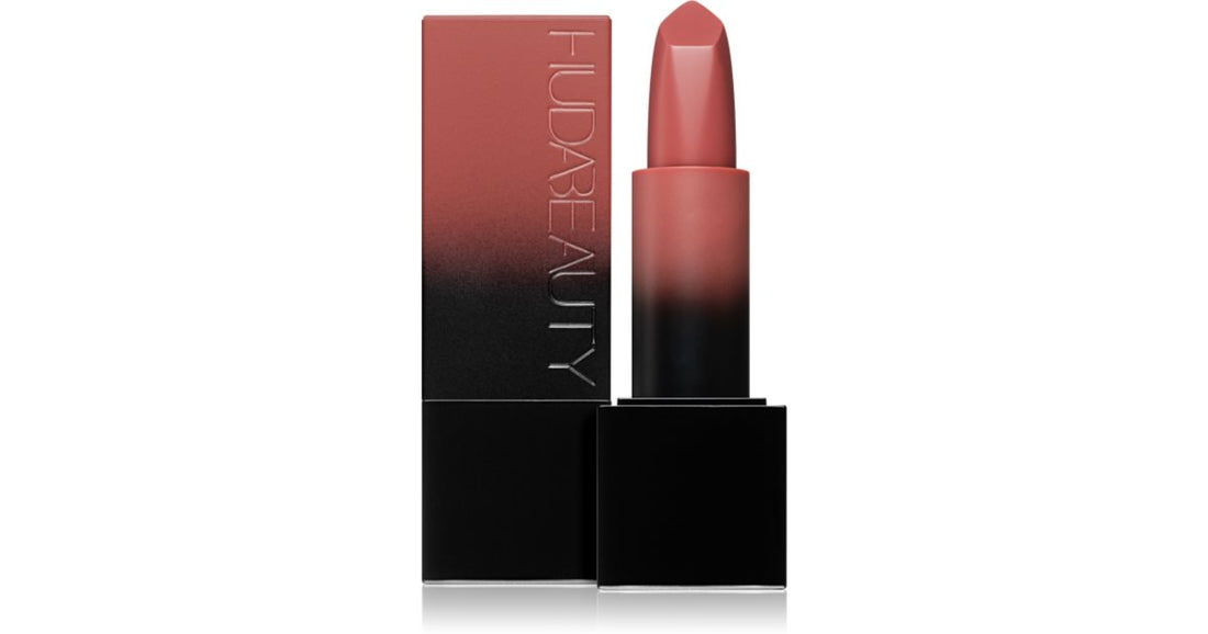 Huda Beauty Power Bullet Matte barra de labios matificante color Luna de Miel 3 g