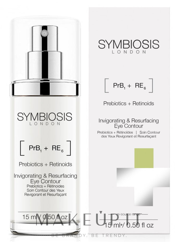 Siero contorno occhi Symbiosis London Invigorating &amp; Resurfacing Eye Contour 15 ml