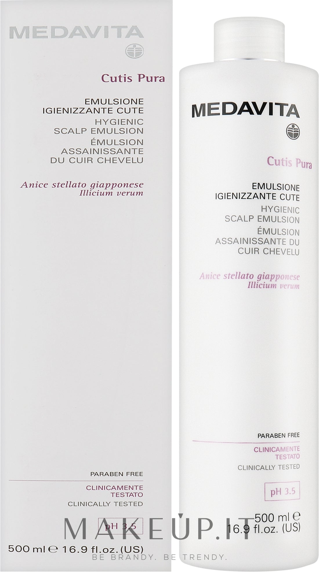 Emulsione capelli Medavita Cutis Pura Hygienic Scalp Emulsion 500 ml