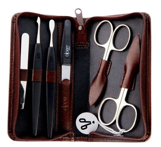 Set manicure, 6 pezzi, 6822, marrone Alpen