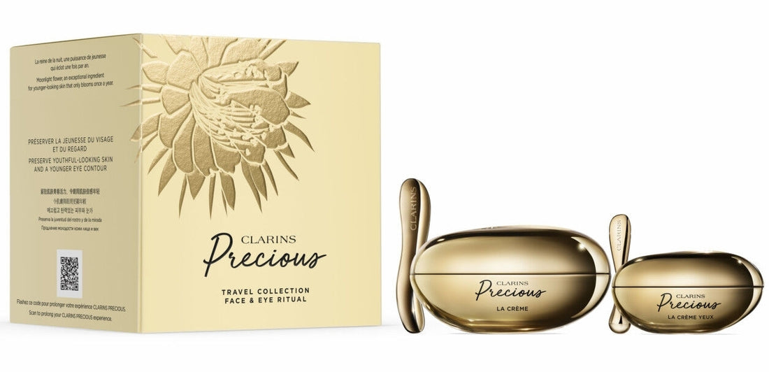 Set Clarins Precious Face &amp; Eye Ritual Skincare (f/cr/50ml + eye/cr/30ml)