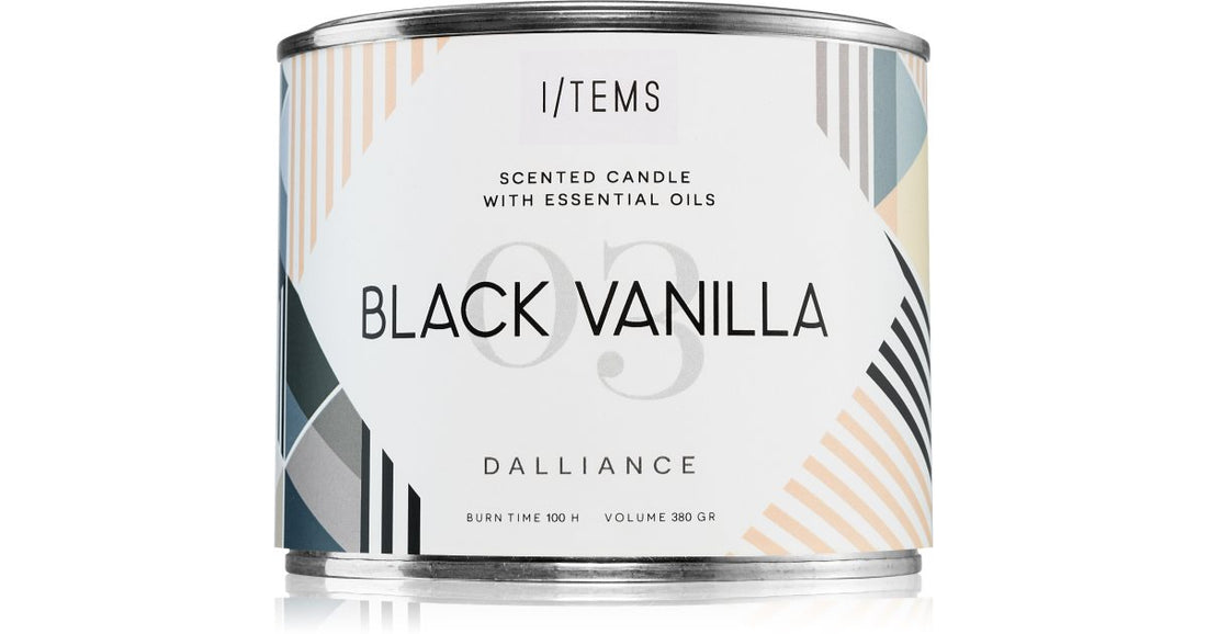 Αρωματικό κερί I/TEMS Essential Outdoor Black Vanilla 380 g