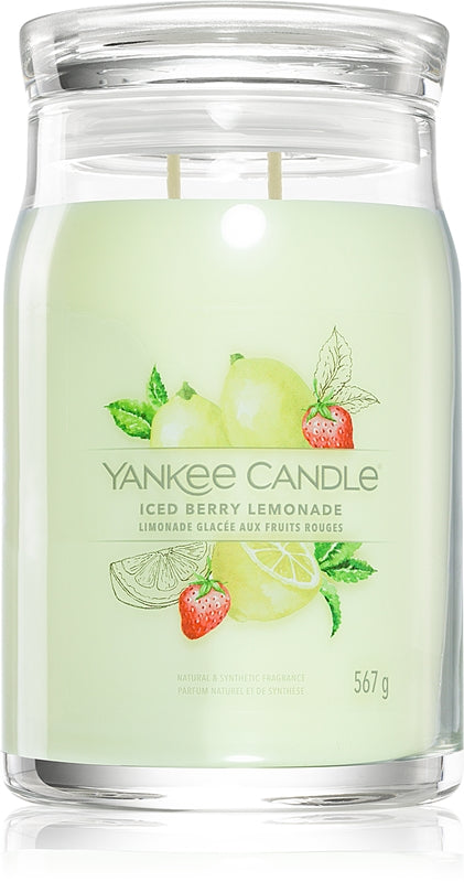 Yankee Candle Iced Berry Lemonade candela profumata Signature 567 g